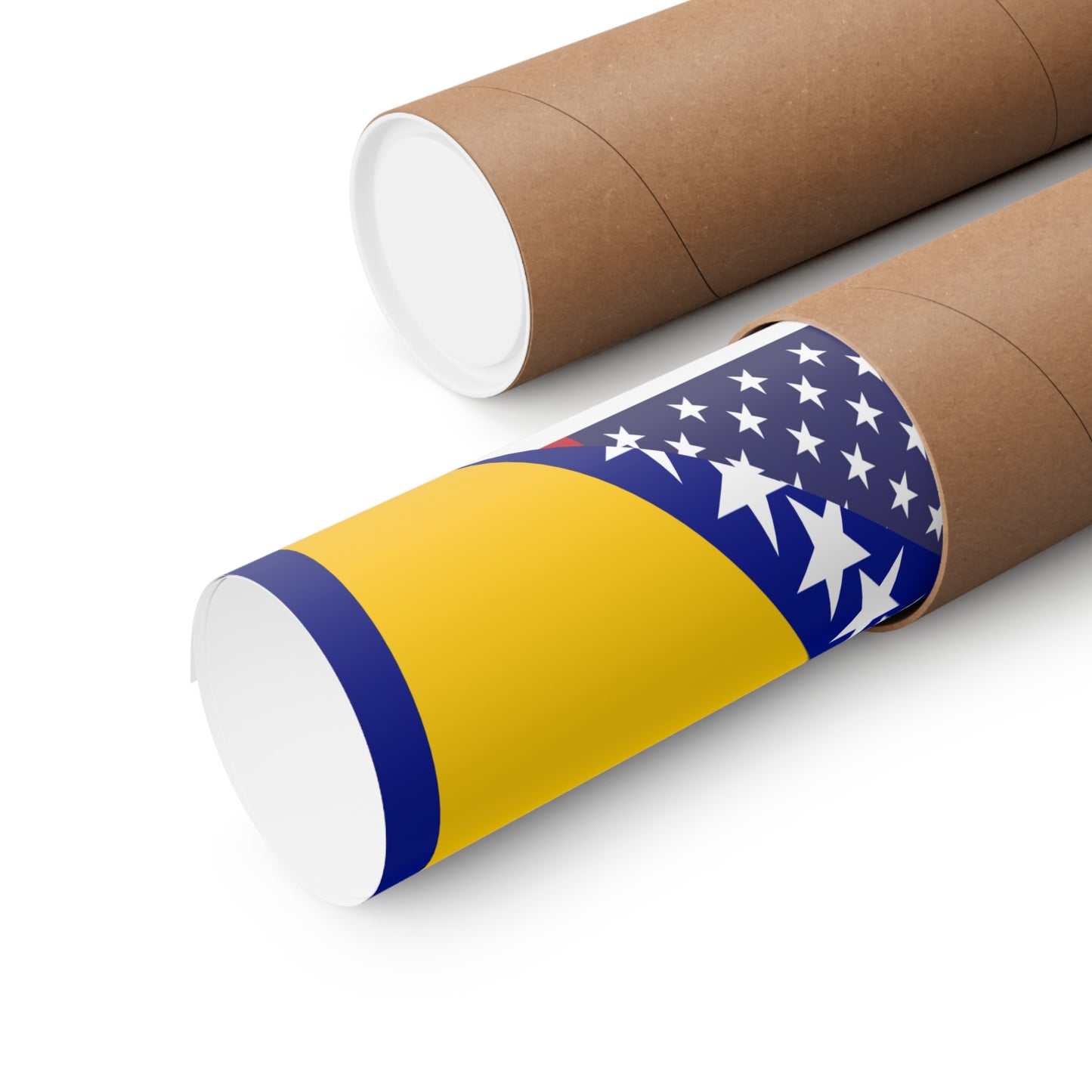 Bosnia Herzegovina American Flag Premium Matte Poster