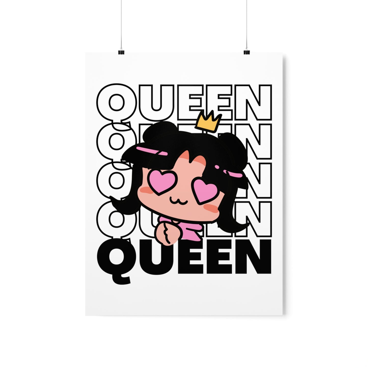 Anime Queen Royalty Crown Premium Matte Poster