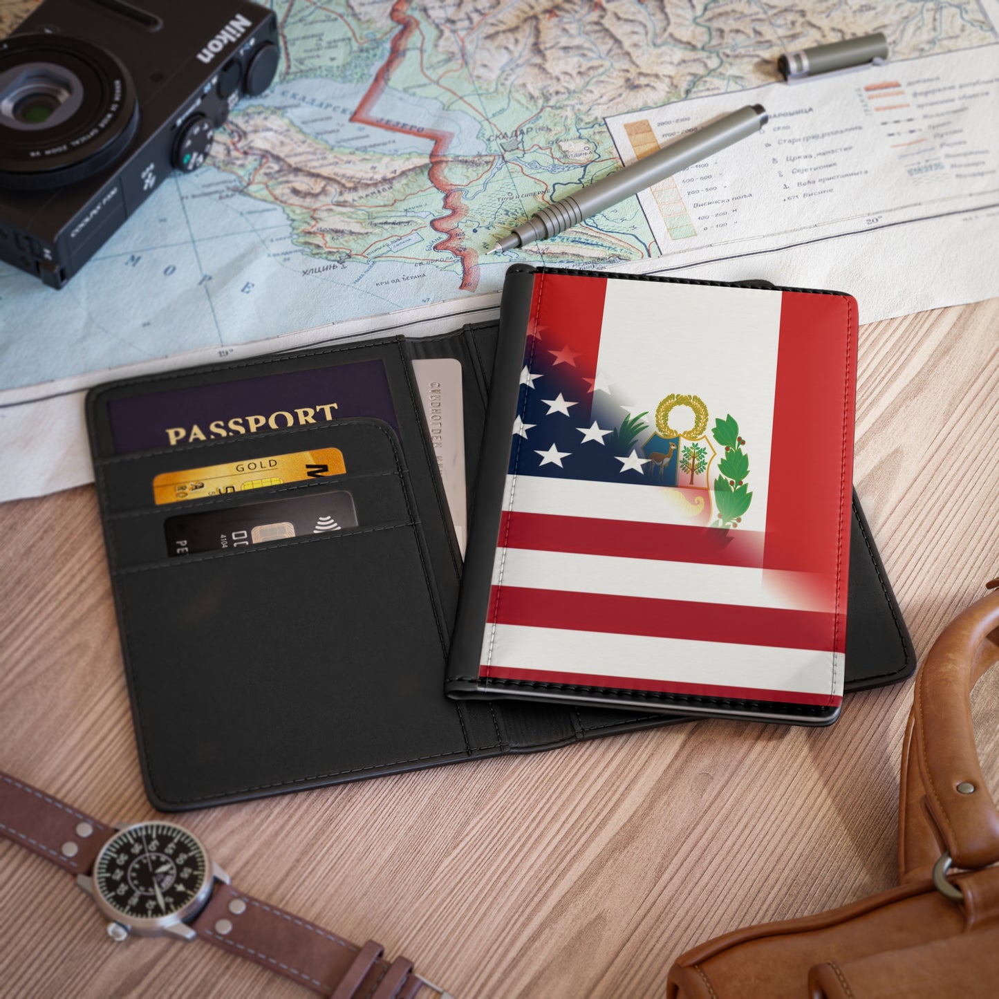 Peruvian American Passport Cover | Peru USA Travel