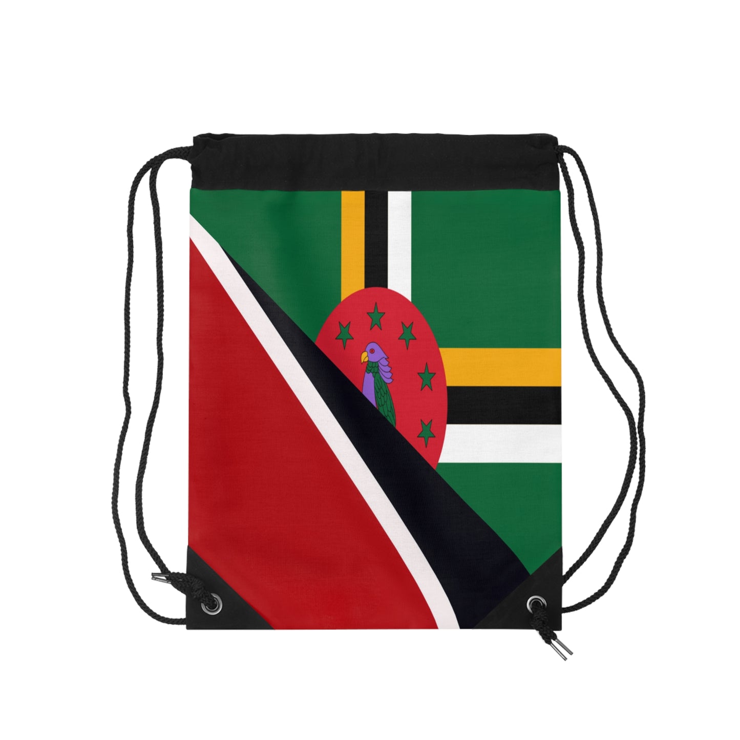 Trinidad Dominica Flag Trini Tobago Drawstring Bag