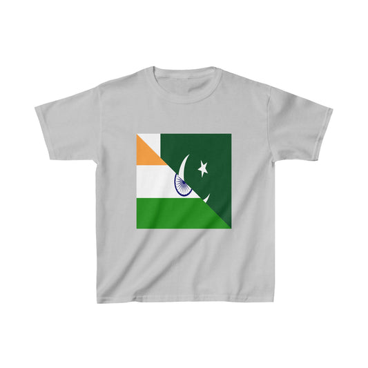 Kids Pakistani Indian Flag Pakistan India T-Shirt | Unisex Tee Shirt