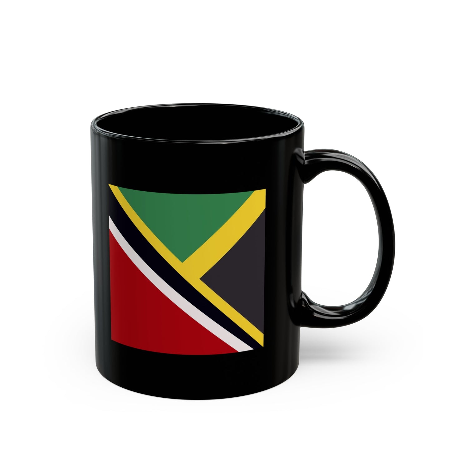 Jamaica Trinidad Flag Jamaican Trini Black Mug (11oz, 15oz)