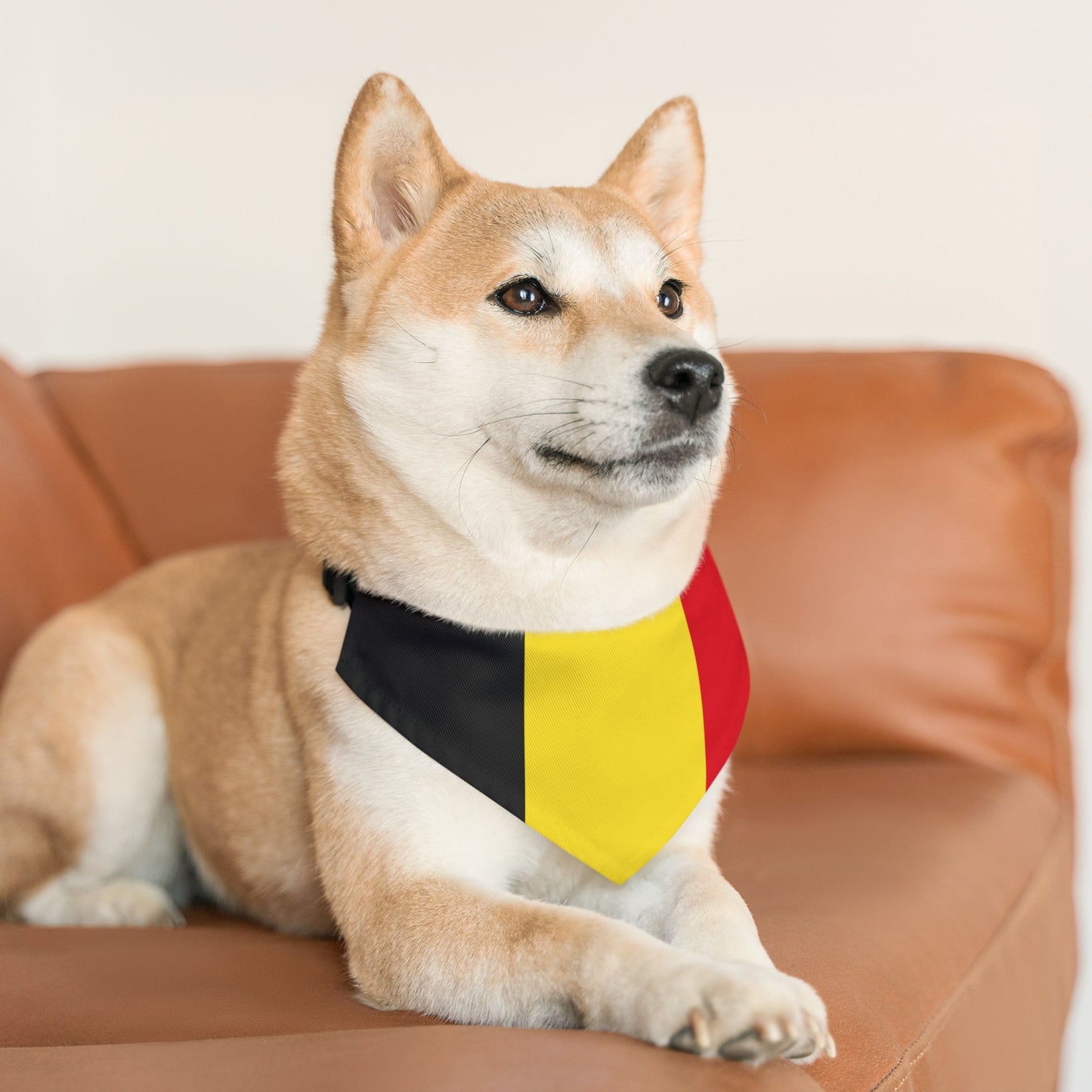 Belgium Pet Bandana Collar | Belgian Flag Dog Cat Animal