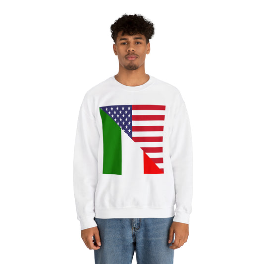 Italian American Flag Italy Italiano USA Unisex Sweatshirt