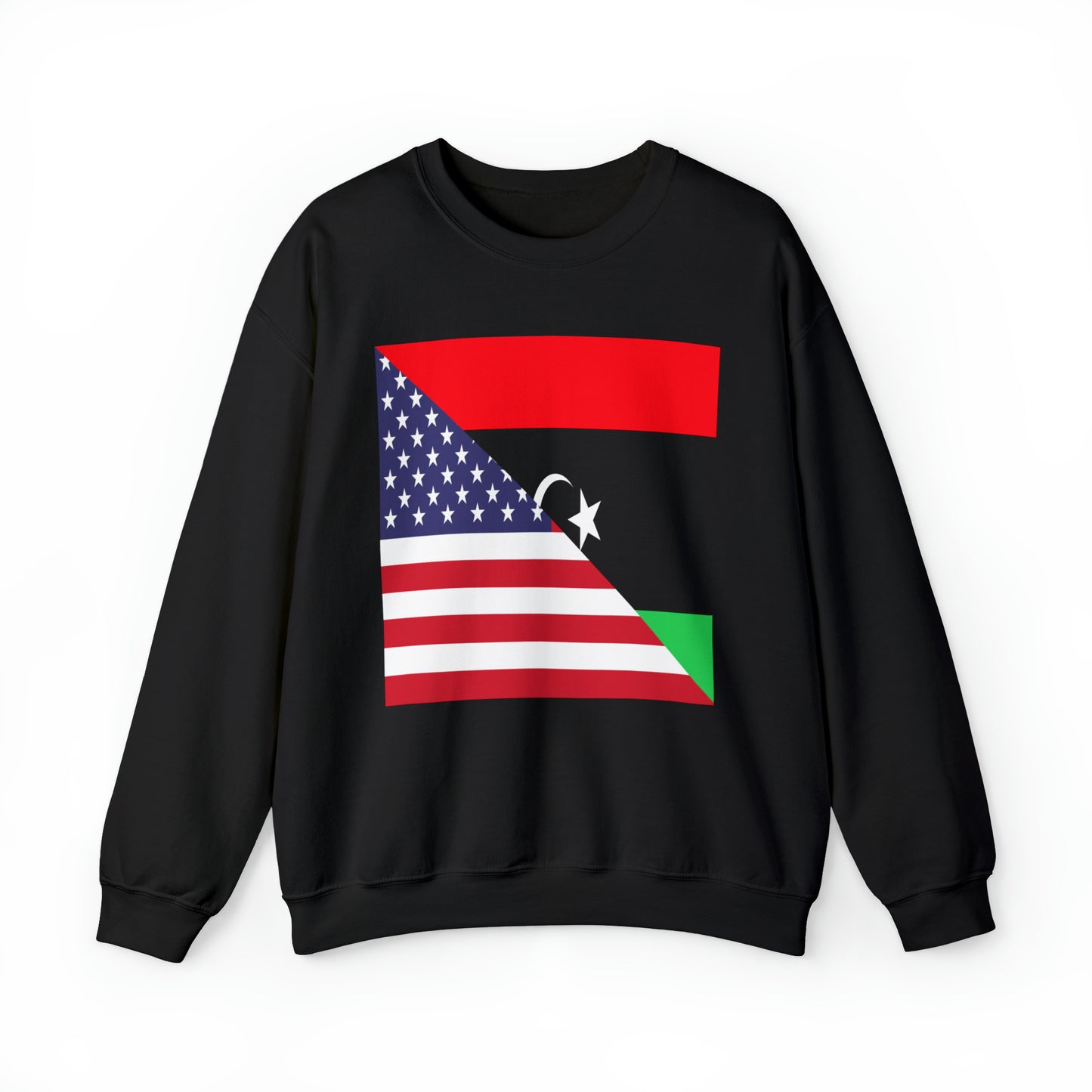 Libya American Flag Libyan USA Unisex Sweatshirt