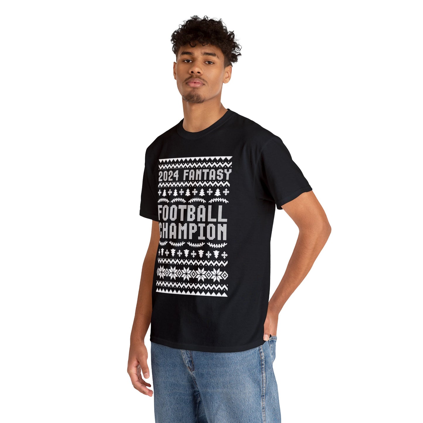 2024 Fantasy Football Champ Ugly Christmas T-Shirt | Unisex Tee Shirt