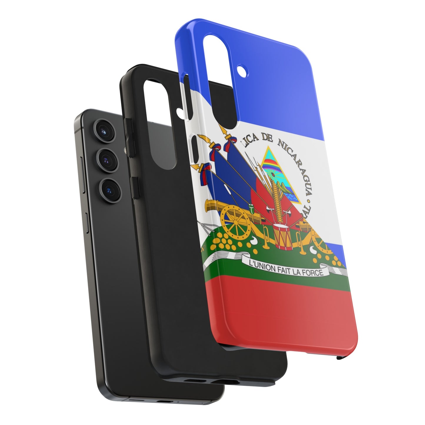 Haiti Nicaragua Flag Haitian Nicaraguan Tough Phone Cases