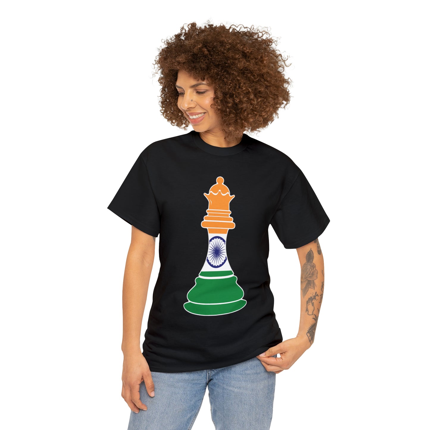 Indian Queen Flag Chess Piece India T-Shirt | Unisex Tee Shirt