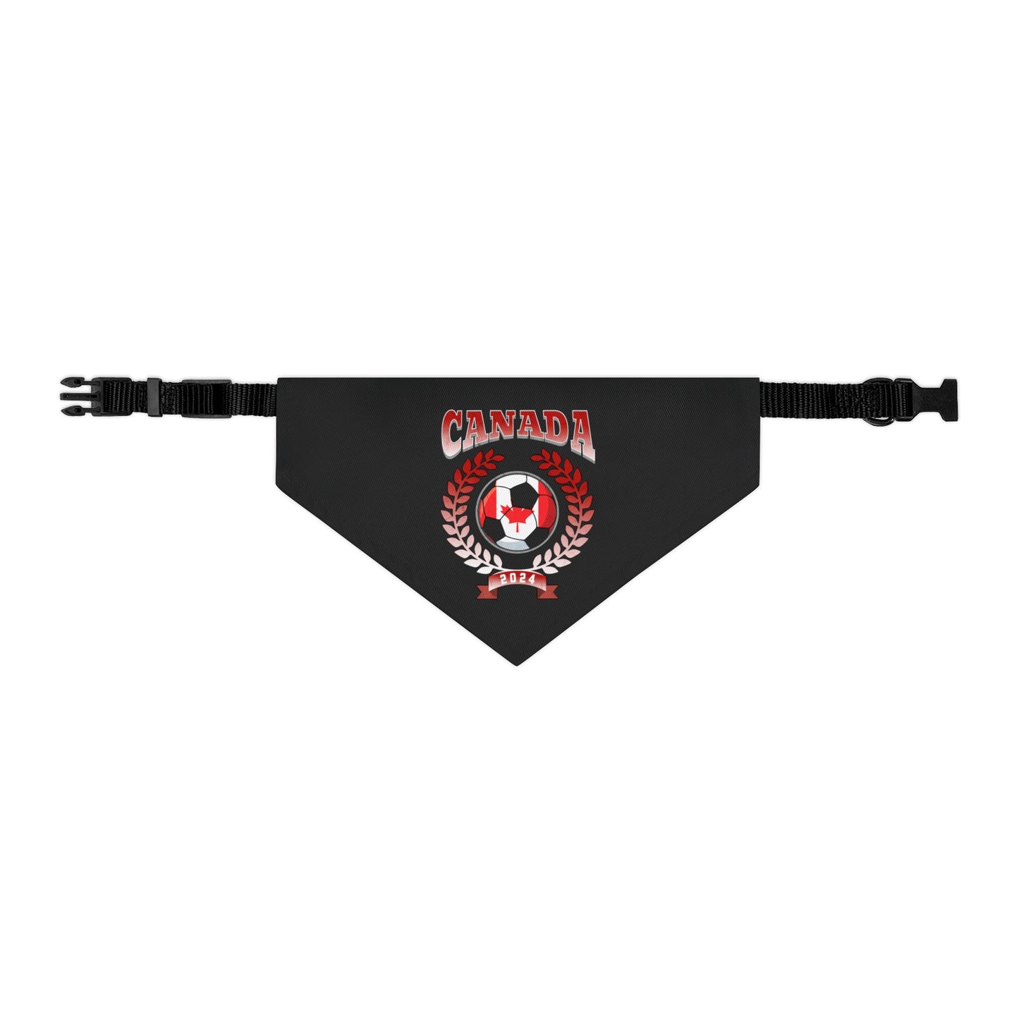 Canada 2024 Soccer Football Championship Games Canadian Team Pet Bandana Collar