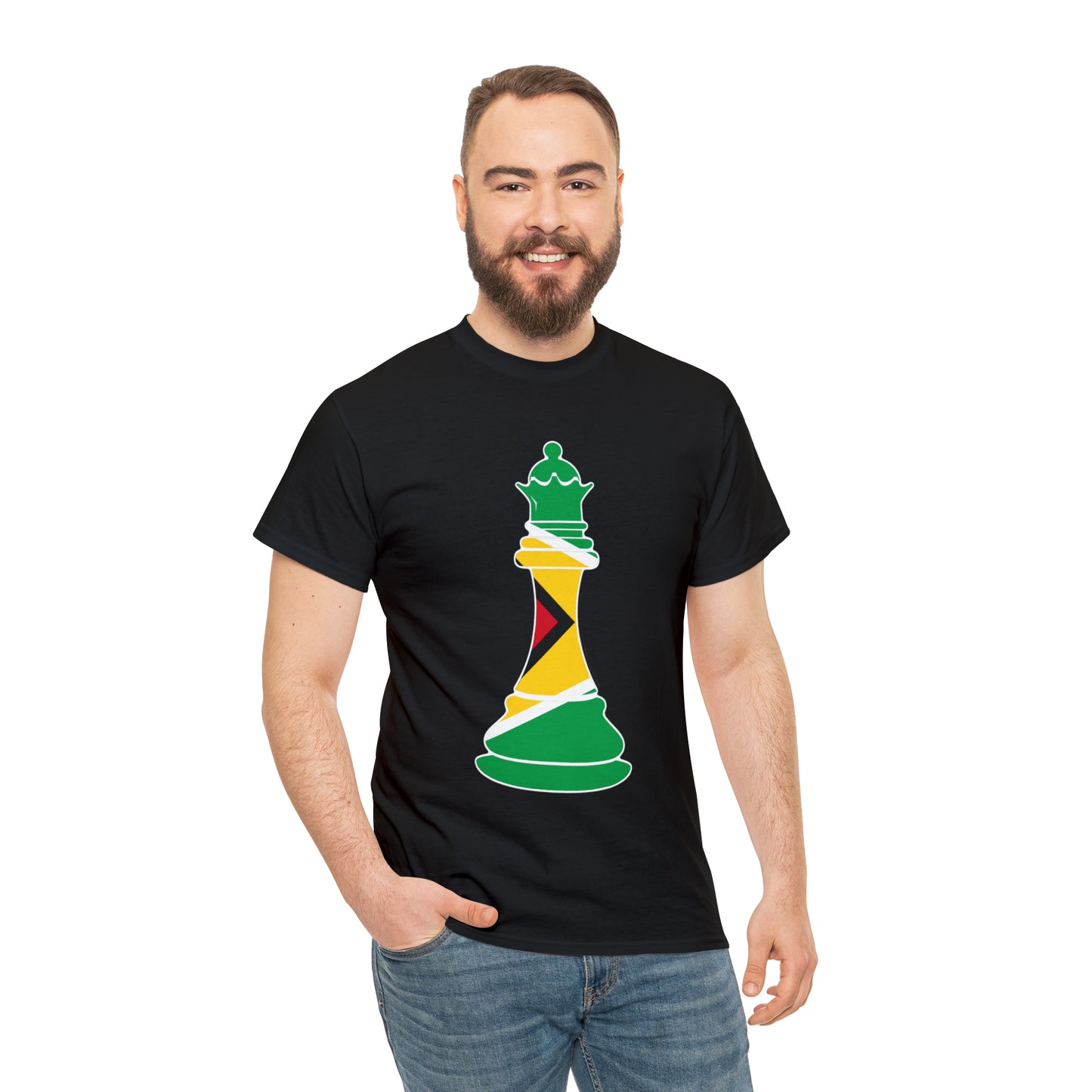 Guyanese Queen Flag Chess Piece Guyana T-Shirt | Unisex Tee Shirt