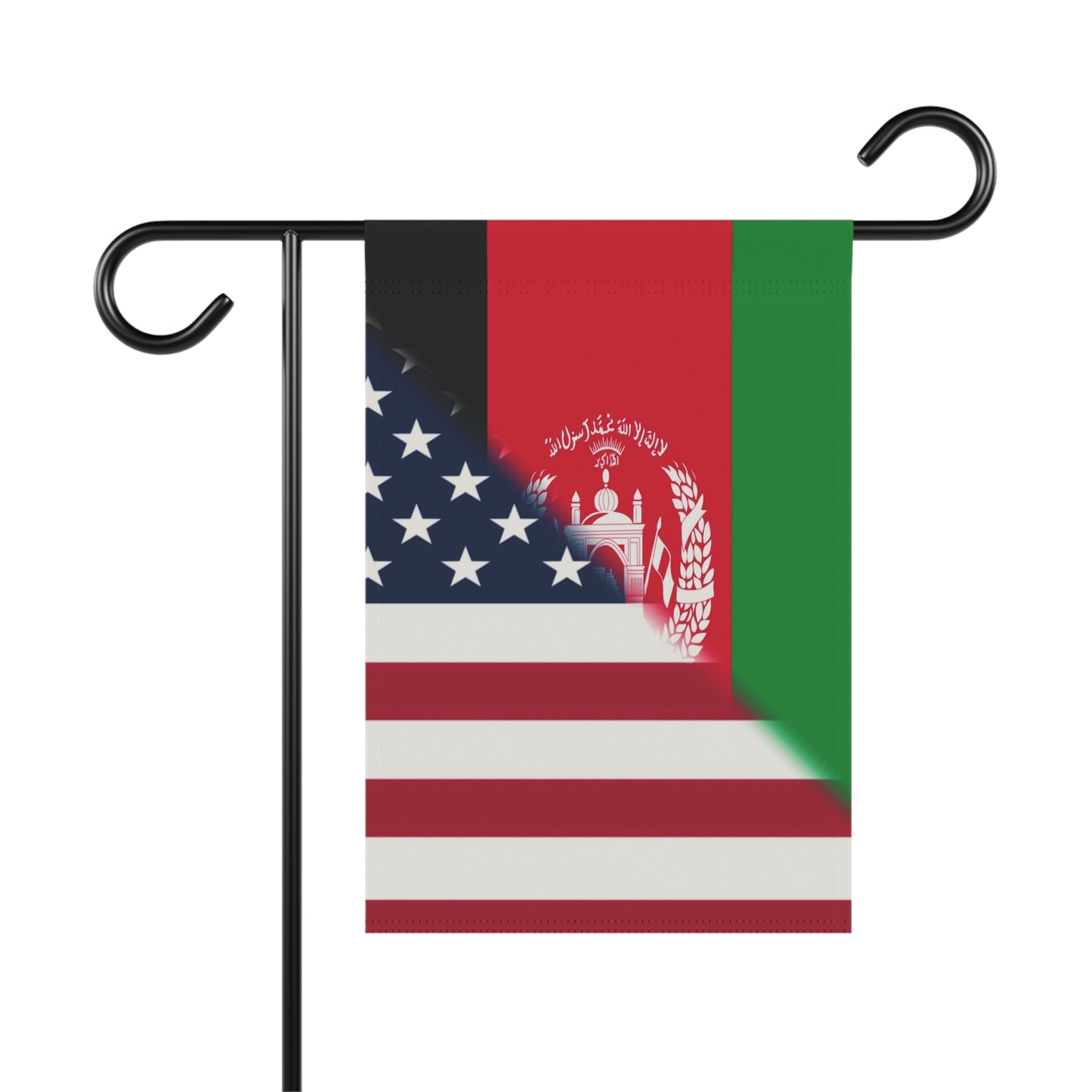 Afghan USA Flag Afghanistan American Garden & House Banner