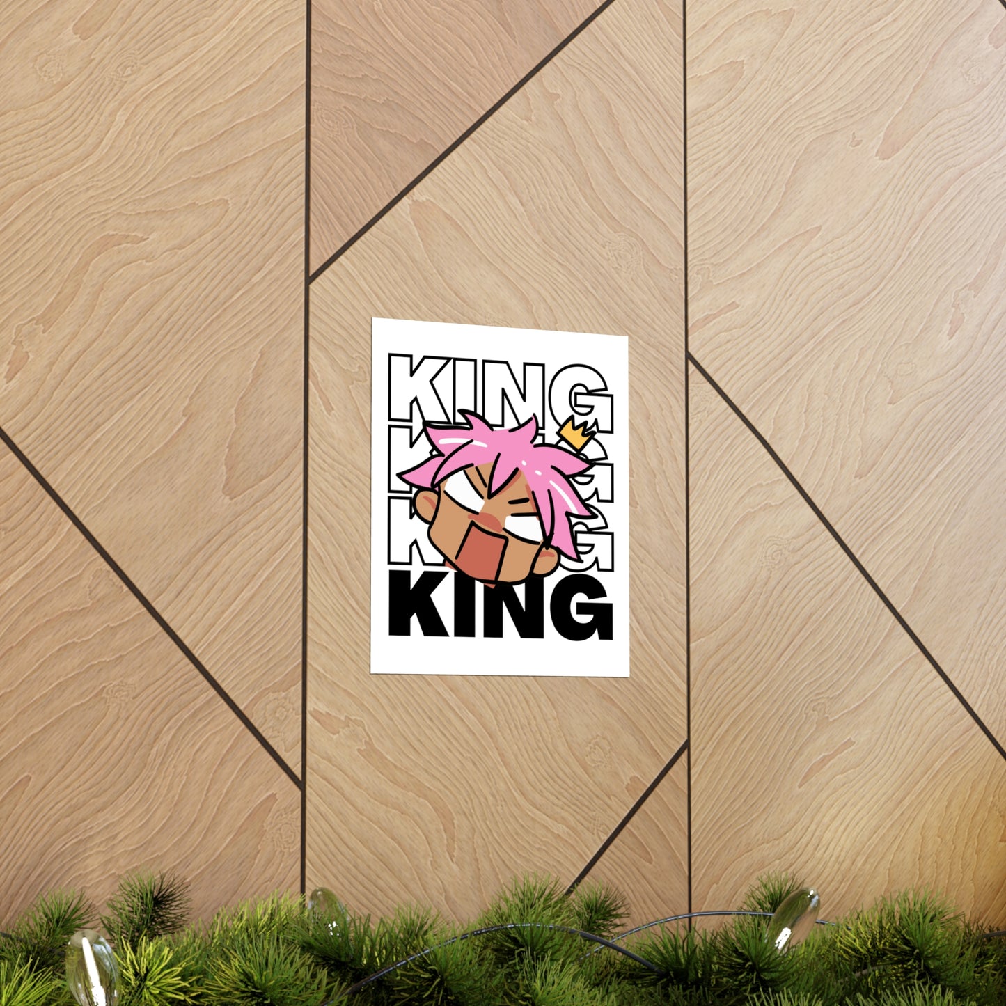 Anime King Royalty Crown Premium Matte Poster