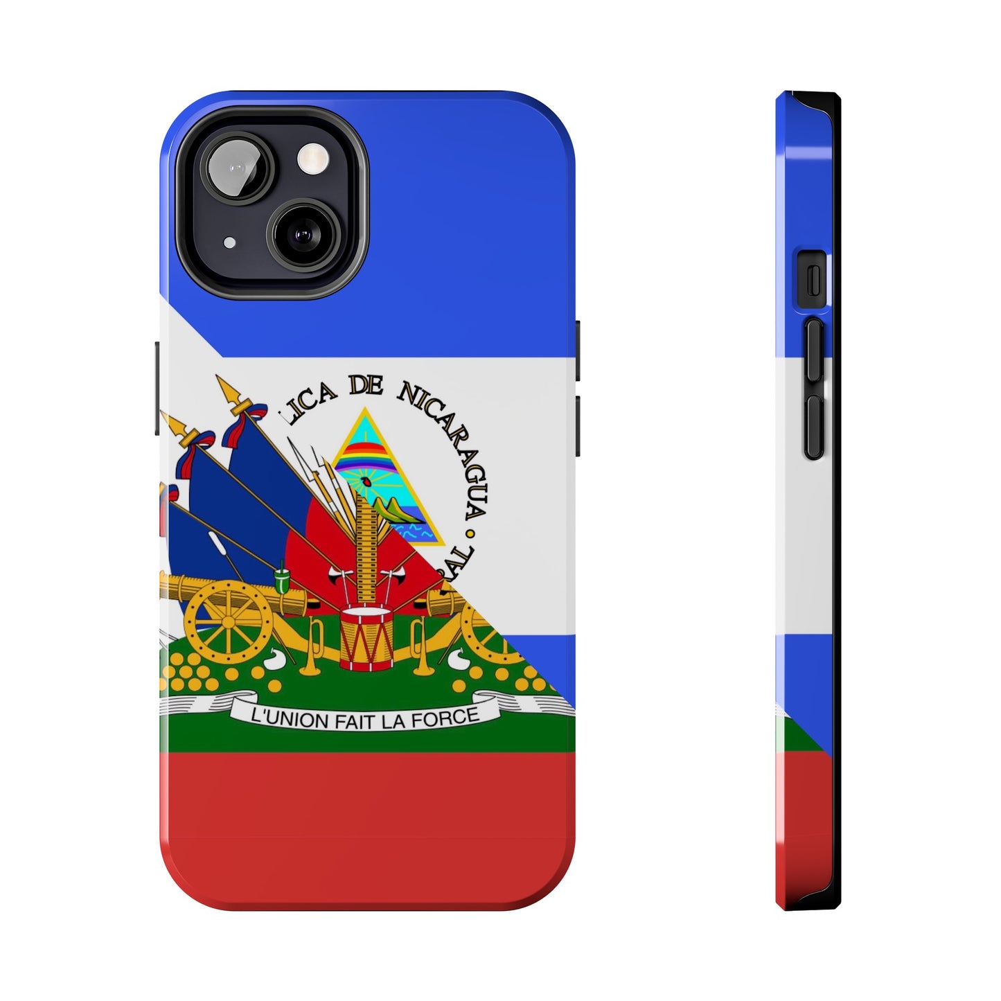 Haiti Nicaragua Flag Haitian Nicaraguan Tough Phone Cases