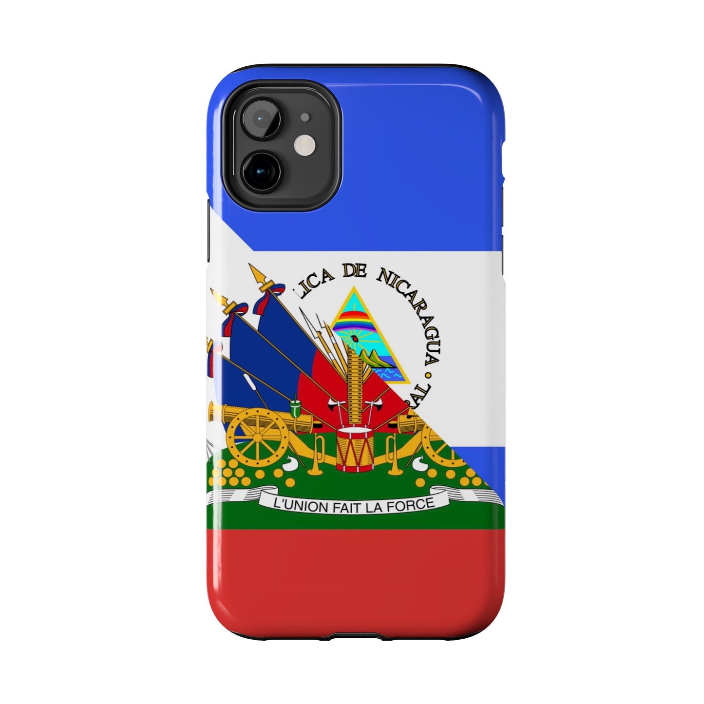 Haiti Nicaragua Flag Haitian Nicaraguan Tough Phone Cases