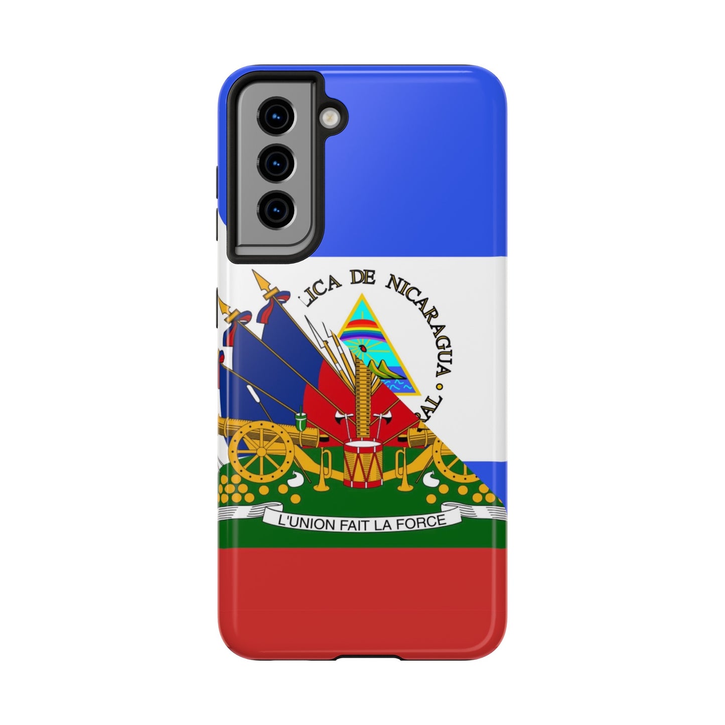 Haiti Nicaragua Flag Haitian Nicaraguan Tough Phone Cases