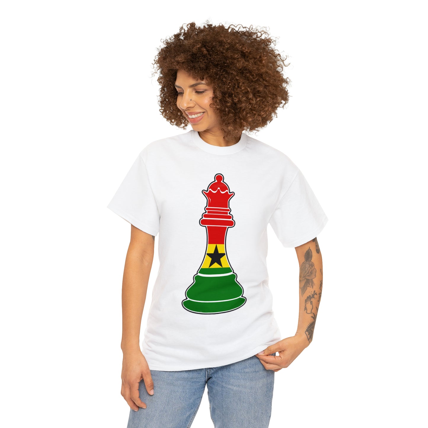 Ghanian Queen Flag Chess Piece Ghana T-Shirt | Unisex Tee Shirt