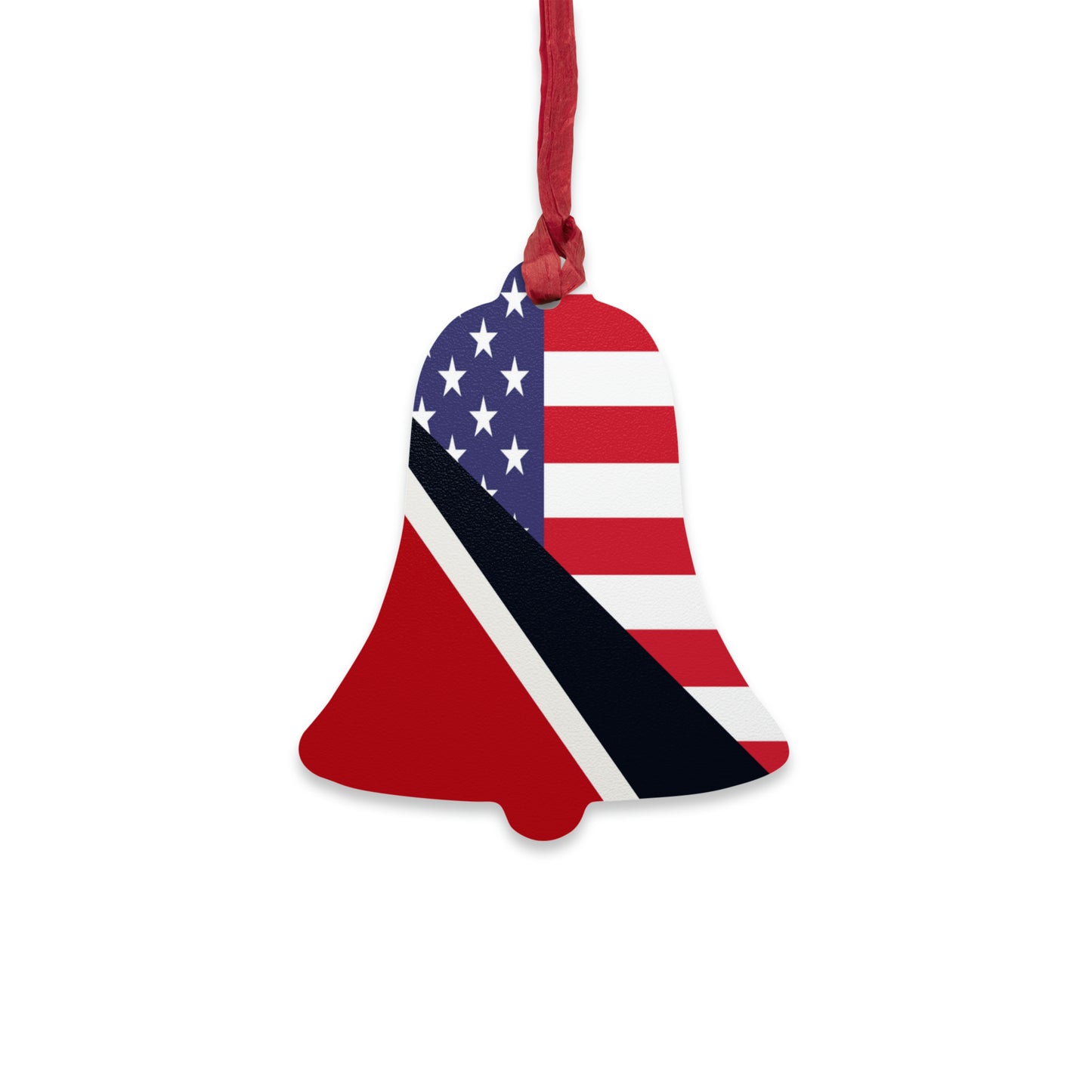 Trinidad American Flag Trini USA Wooden Ornament