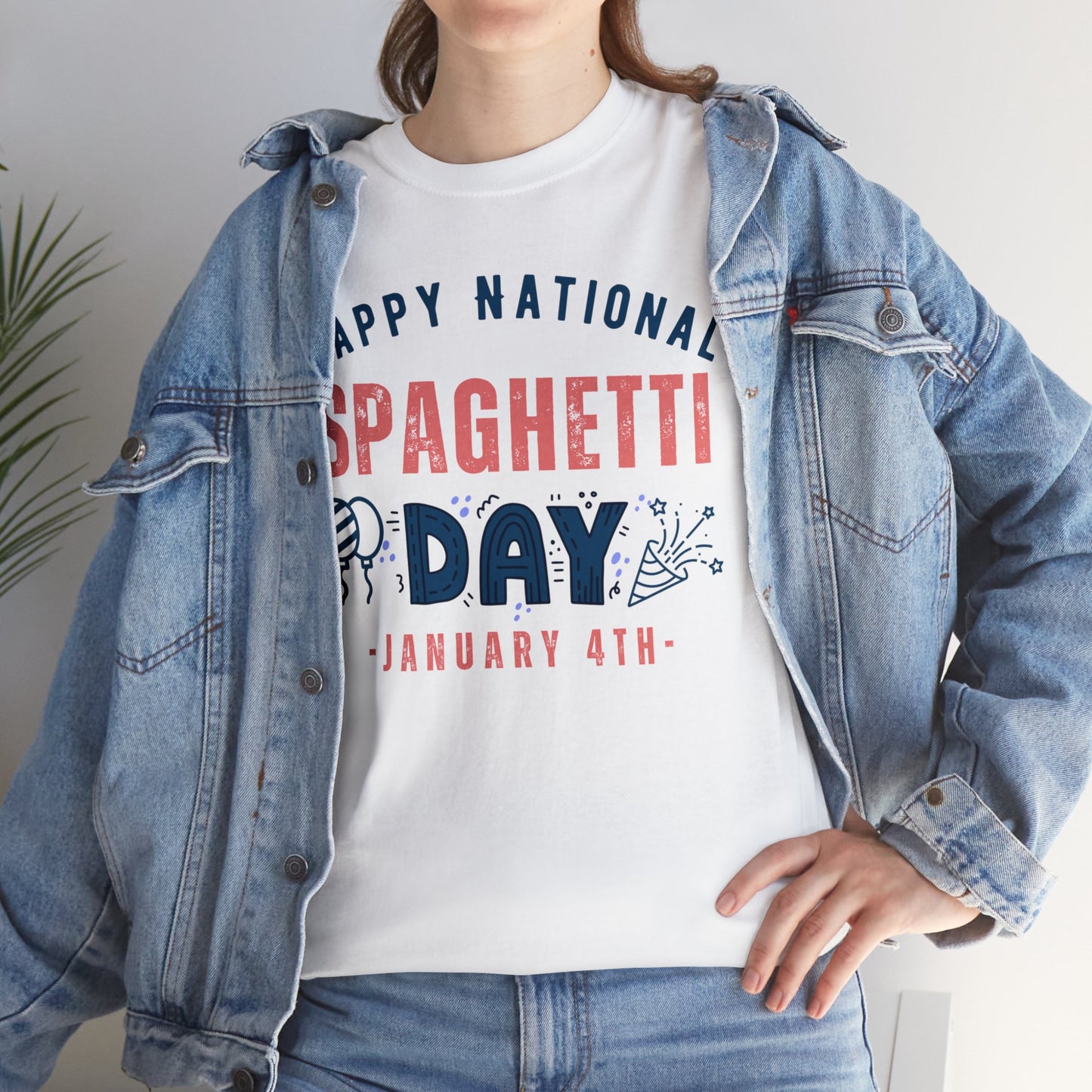 Spaghetti Day January 4th Italian Happy National T-Shirt | Unisex Tee Shirt