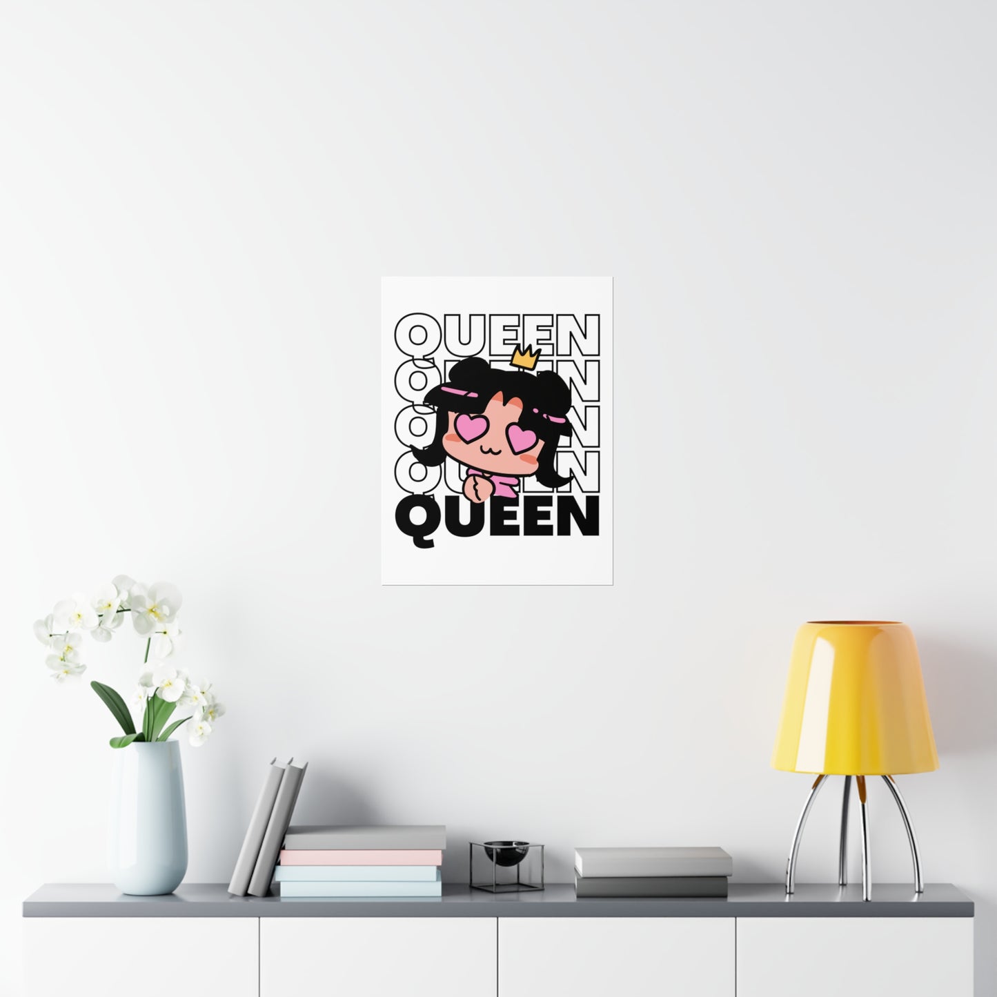 Anime Queen Royalty Crown Premium Matte Poster