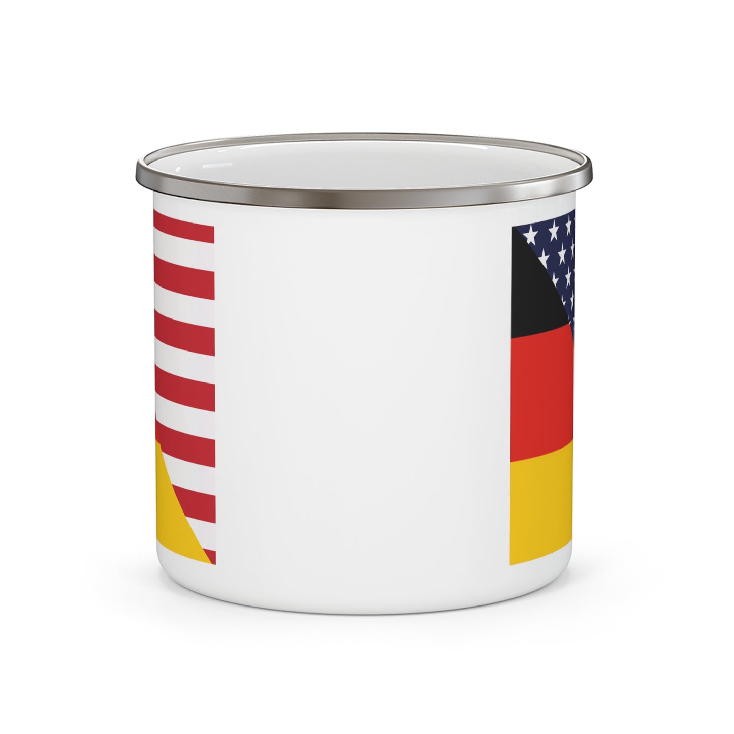 German American Flag Germany USA 12oz Enamel Mug