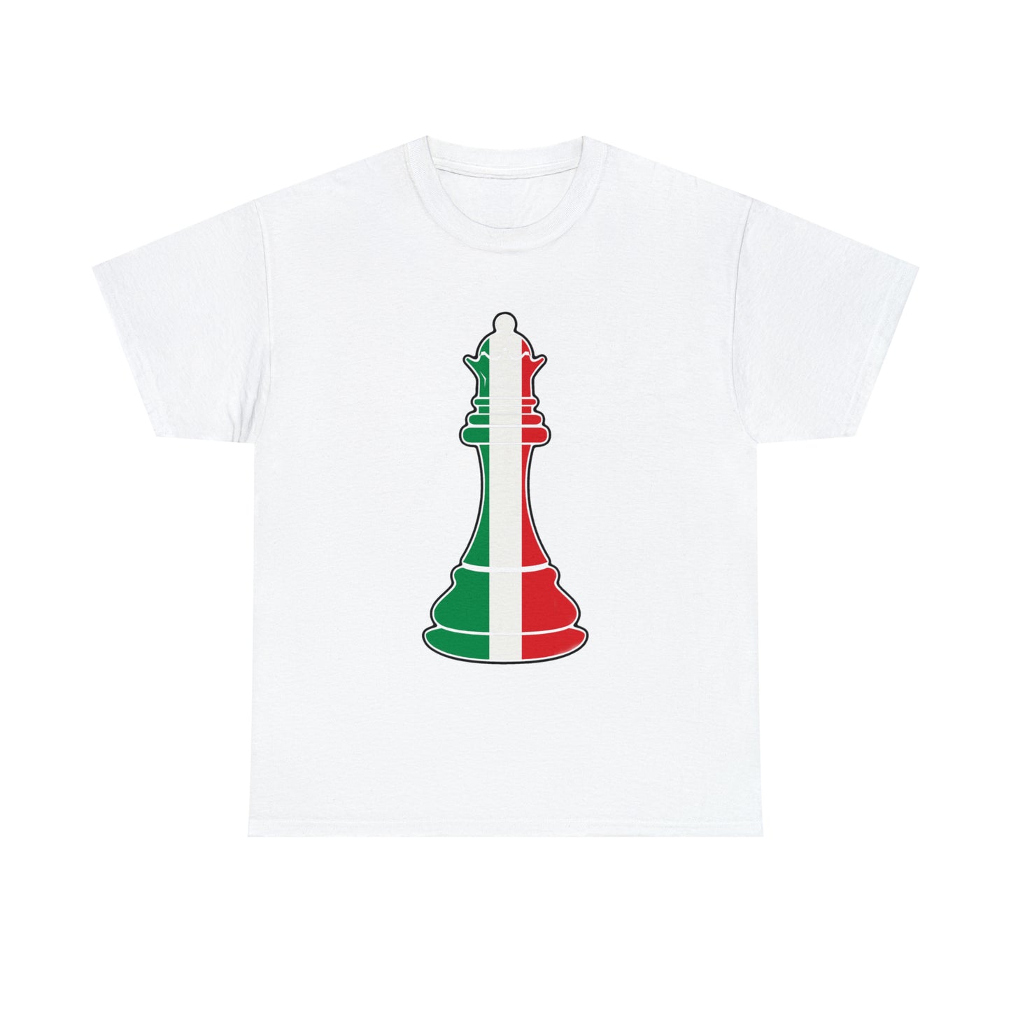 Italian Queen Flag Chess Piece Italy T-Shirt | Unisex Tee Shirt