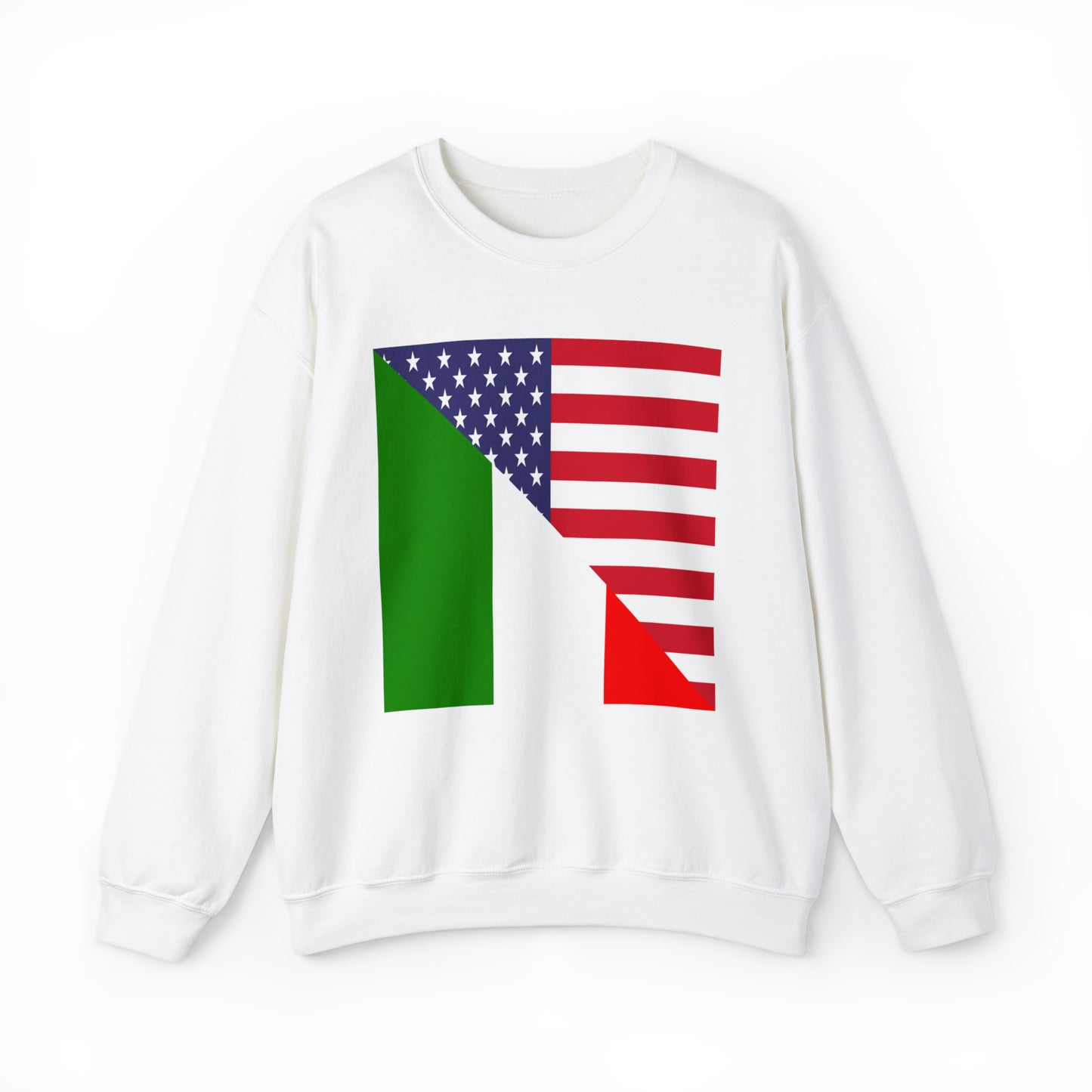 Italian American Flag Italy Italiano USA Unisex Sweatshirt