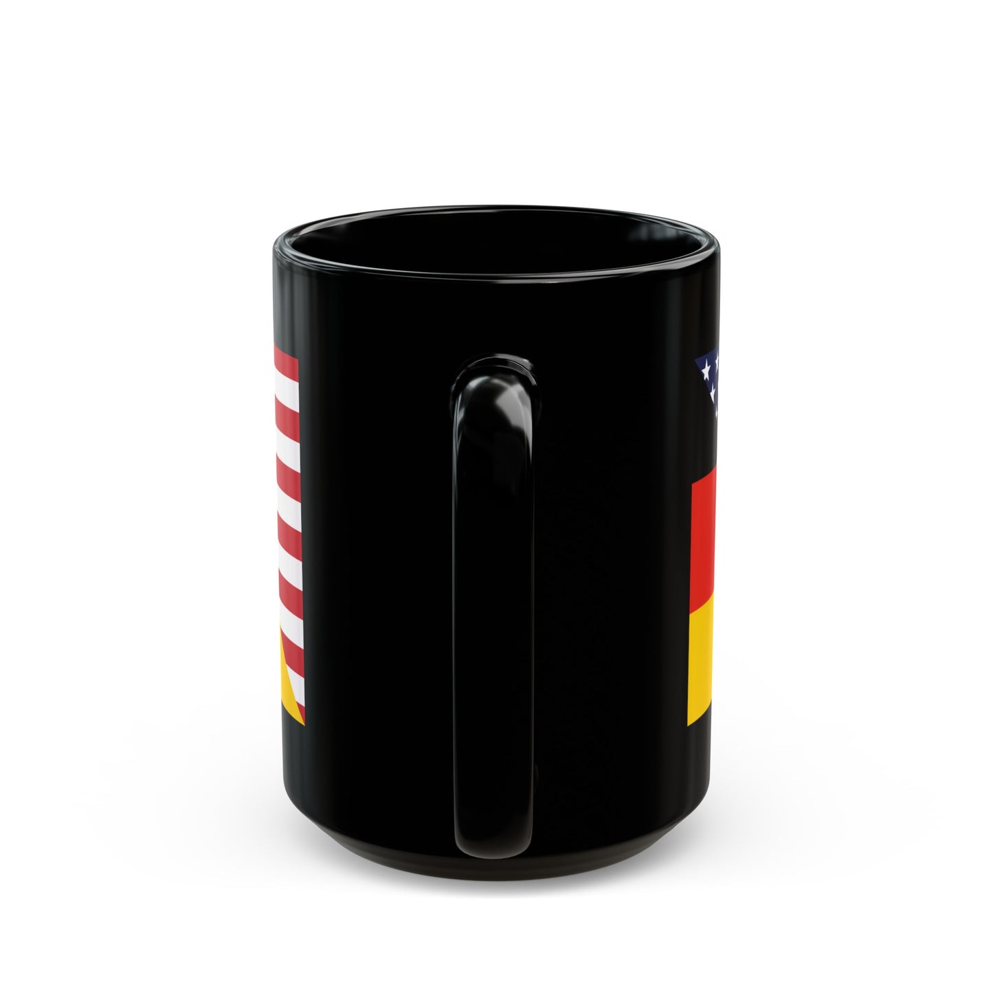 German American Flag Germany USA Black Mug (11oz, 15oz)