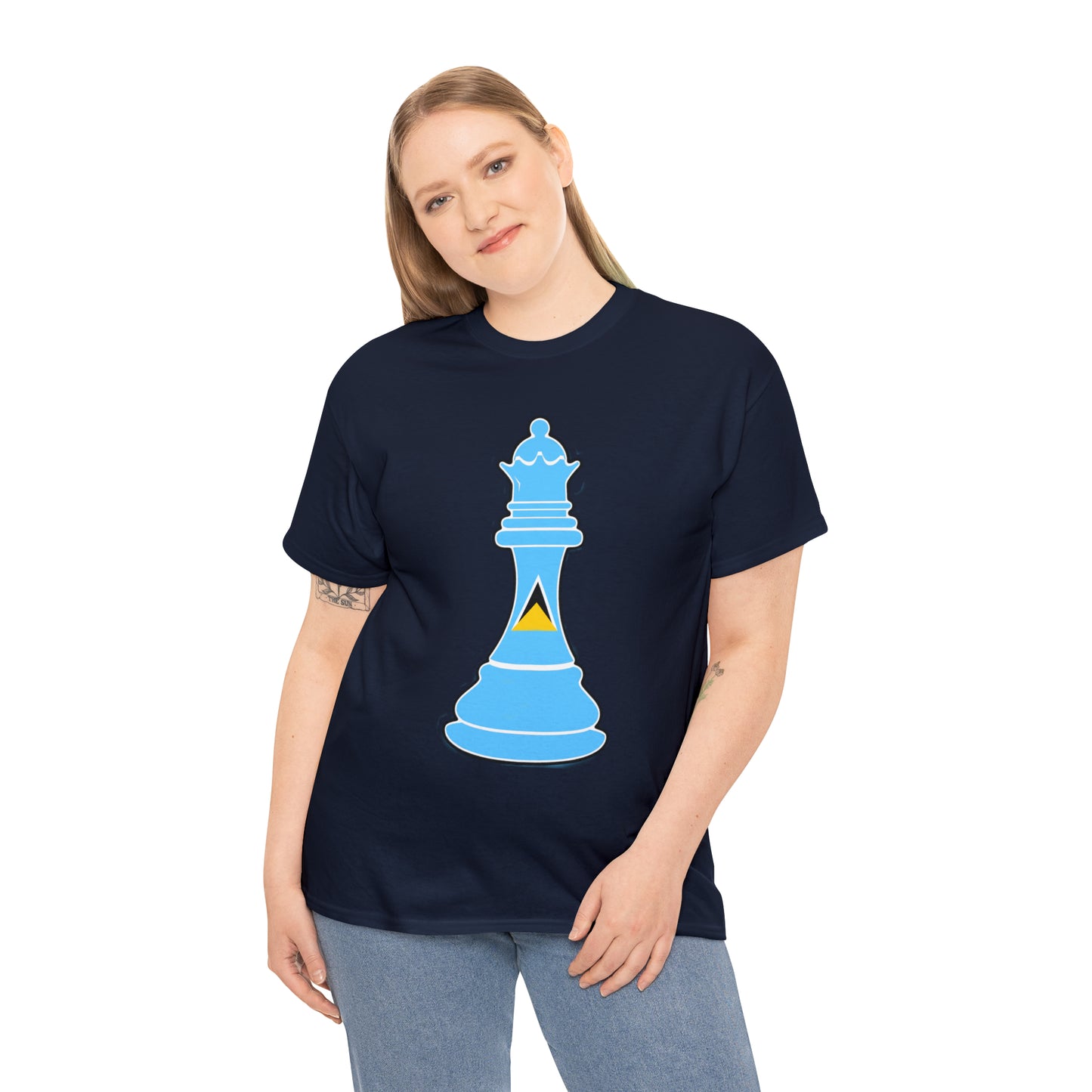 St Lucian Queen Flag Chess Piece St Lucia T-Shirt | Unisex Tee Shirt