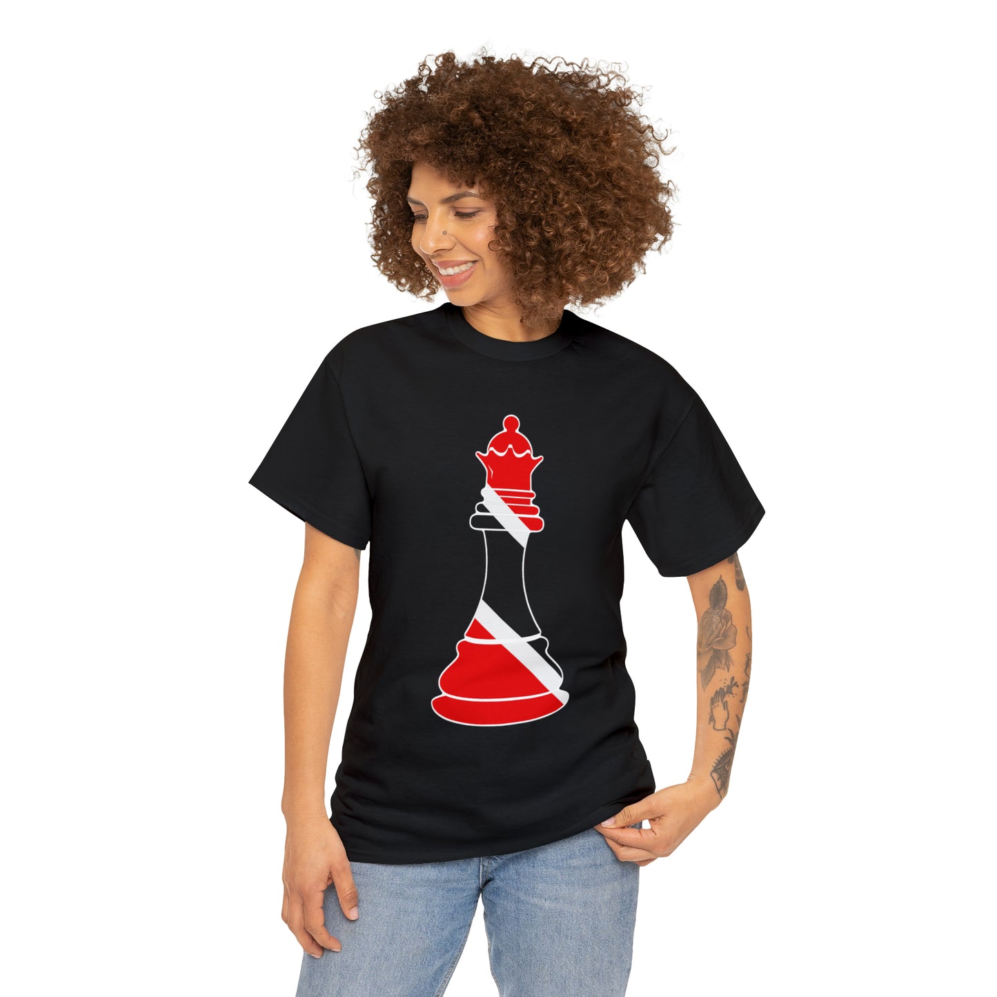 Trini Queen Trinidad and Tobago Flag Chess Piece T-Shirt | Unisex Tee Shirt