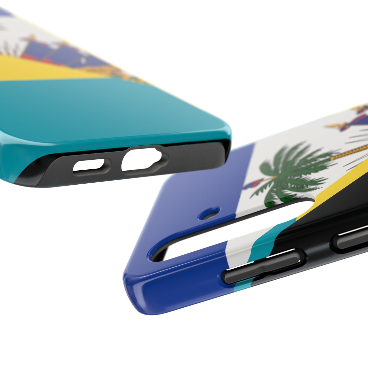 Bahamas Haiti Flag Bahamian Haitian Tough Phone Cases