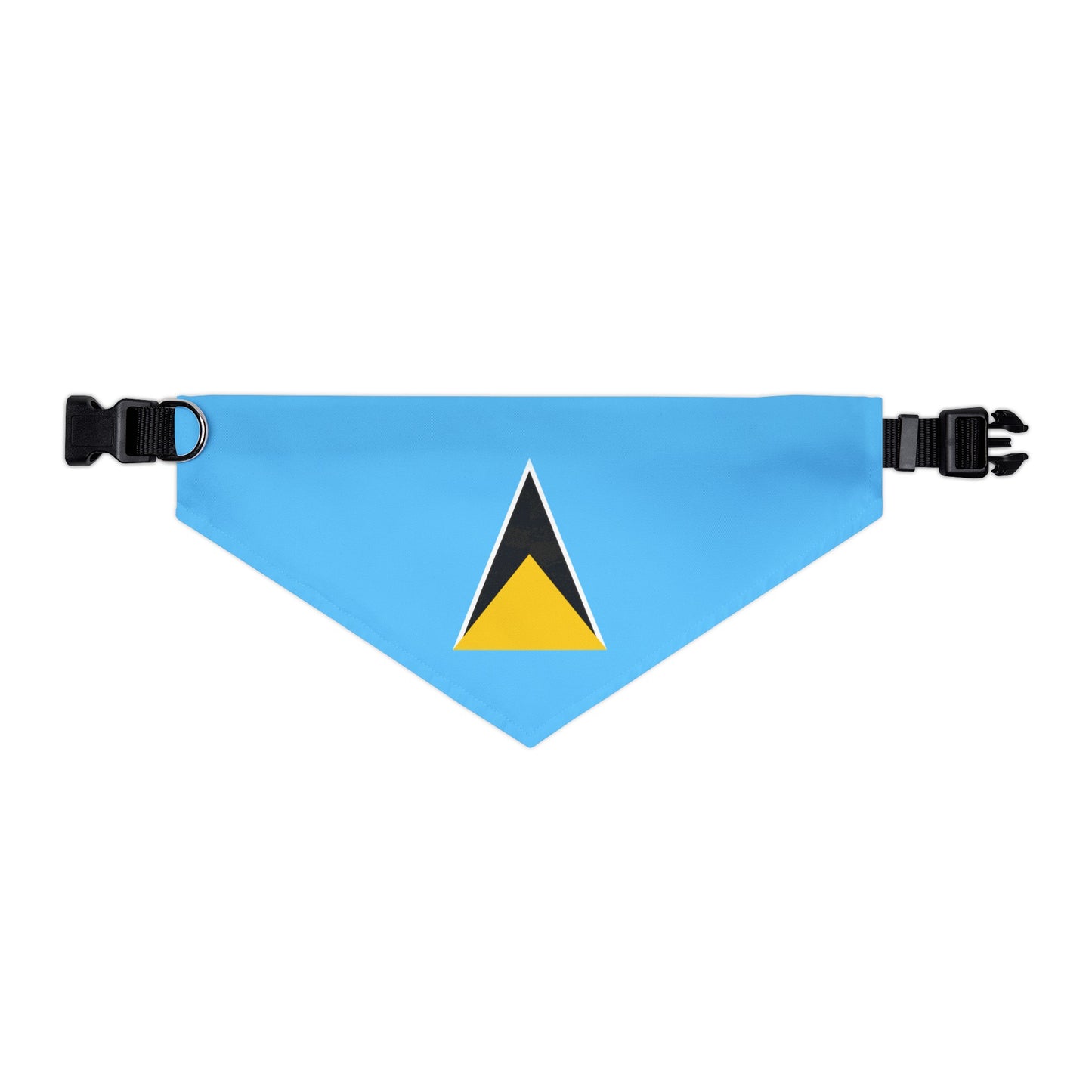 St. Lucian Pet Bandana Collar | St. Lucia Flag Dog Cat Animal