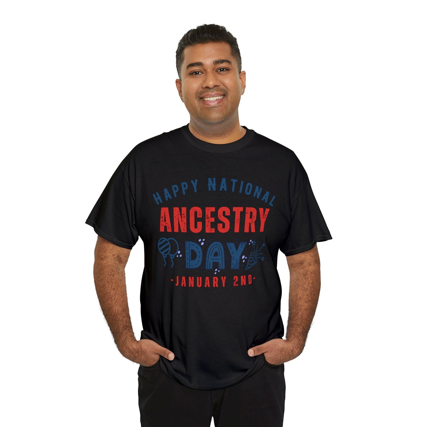 Ancestry Day January 2nd Happy National T-Shirt | Unisex Tee Shirt