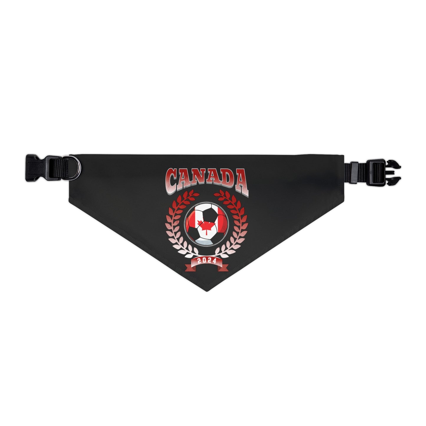 Canada 2024 Soccer Football Championship Games Canadian Team Pet Bandana Collar