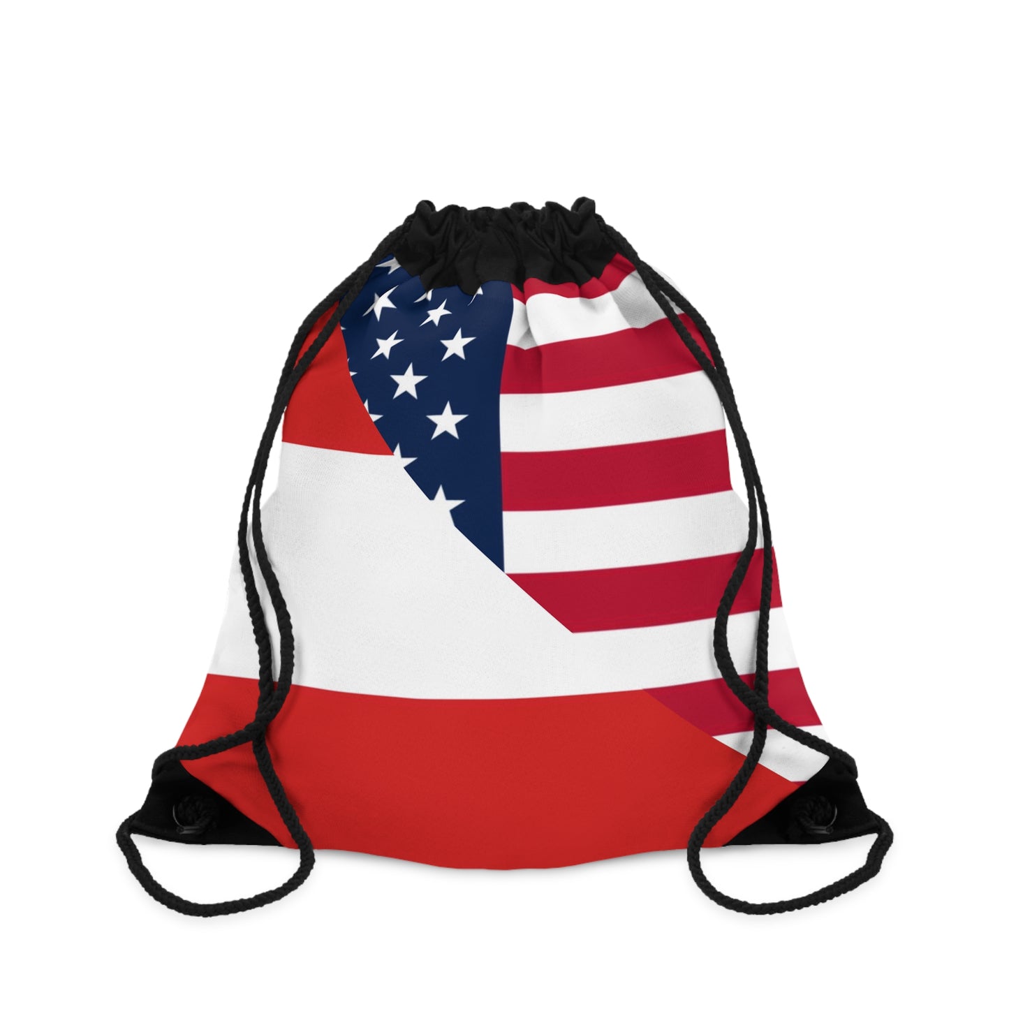 Austrian American Flag Austria USA Drawstring Bag