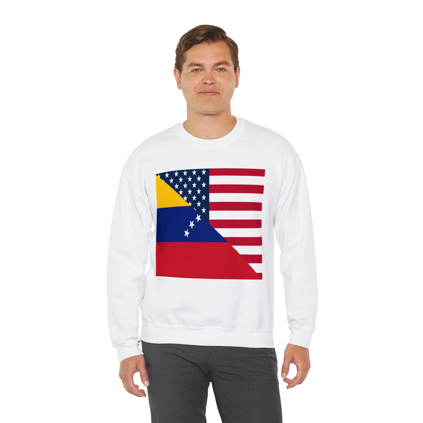 Venezuela American Flag Half Venezuelan USA Unisex Sweatshirt