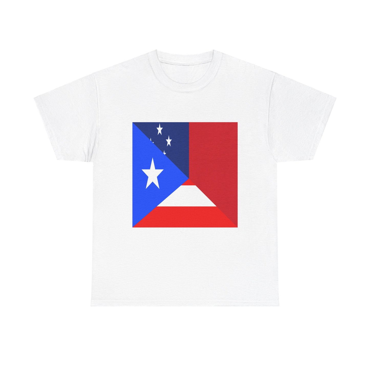 Puerto Rican Samoan Flag Tee Shirt | Unisex Puerto Rico Samoa USA Tshirt