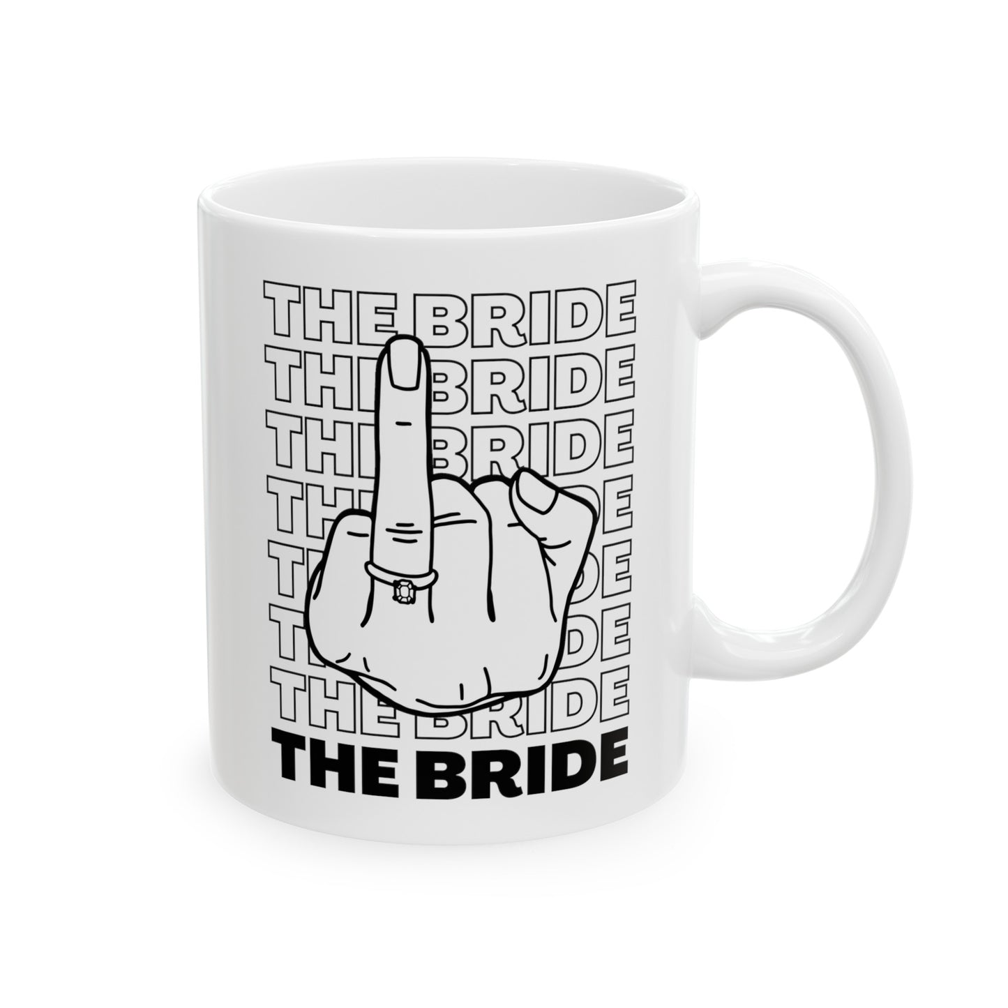 Bride Bridal Shower Fiance Bachelorette Gift Ceramic Mug 11oz, 15oz Cup