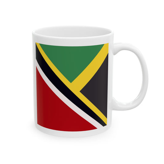 Trini Jamaican Flag | Trinidad Jamaica Flag Ceramic Mug 11oz, 15oz Cup