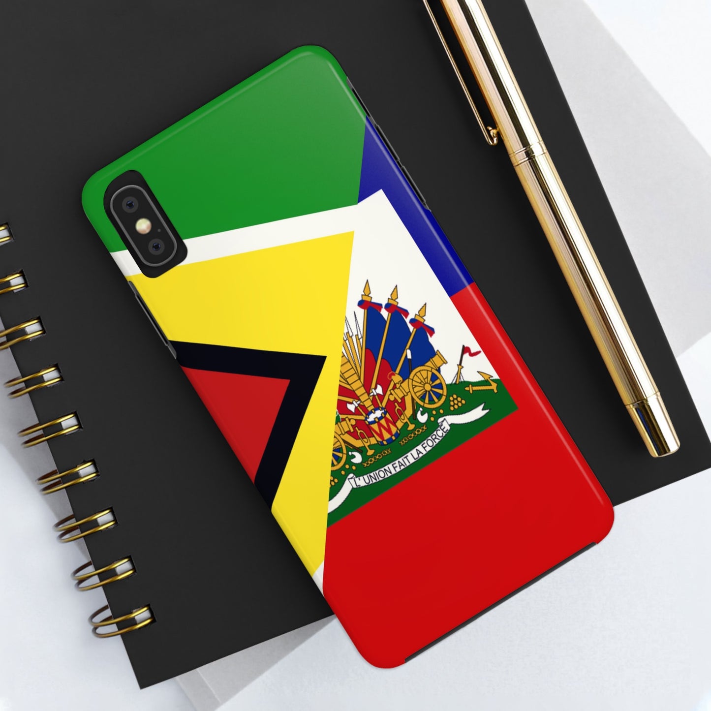 Haiti Guyana Flag Haitian Guyanese Tough Phone Cases