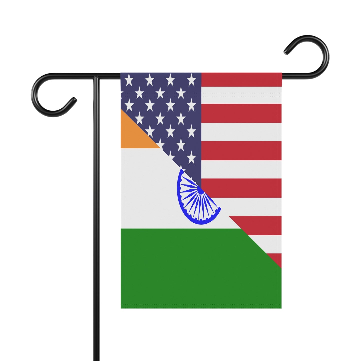 Indian American Flag India USA Garden & House Banner