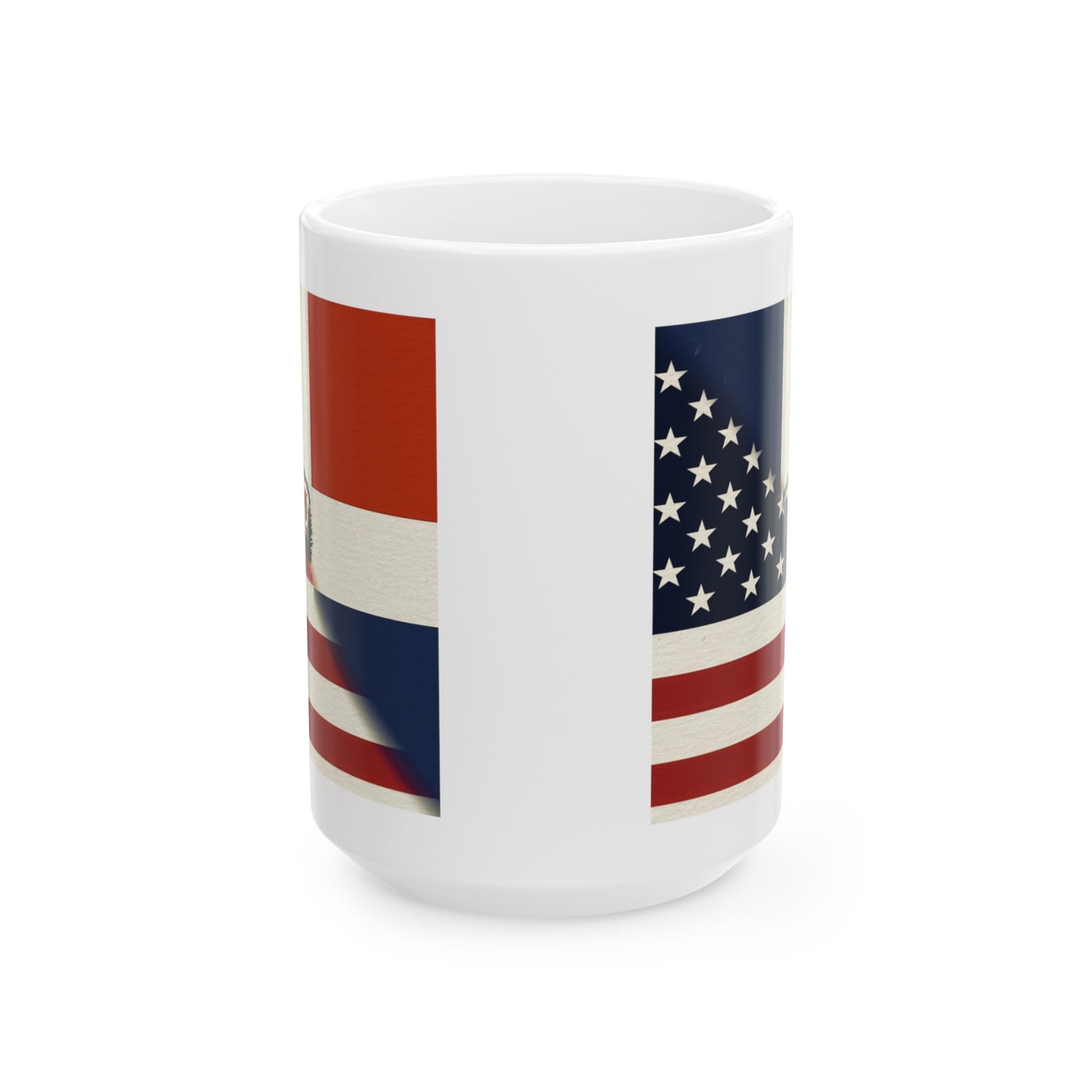 Dominican Republic America Flag | US D.R. Ceramic Mug 11oz, 15oz Cup