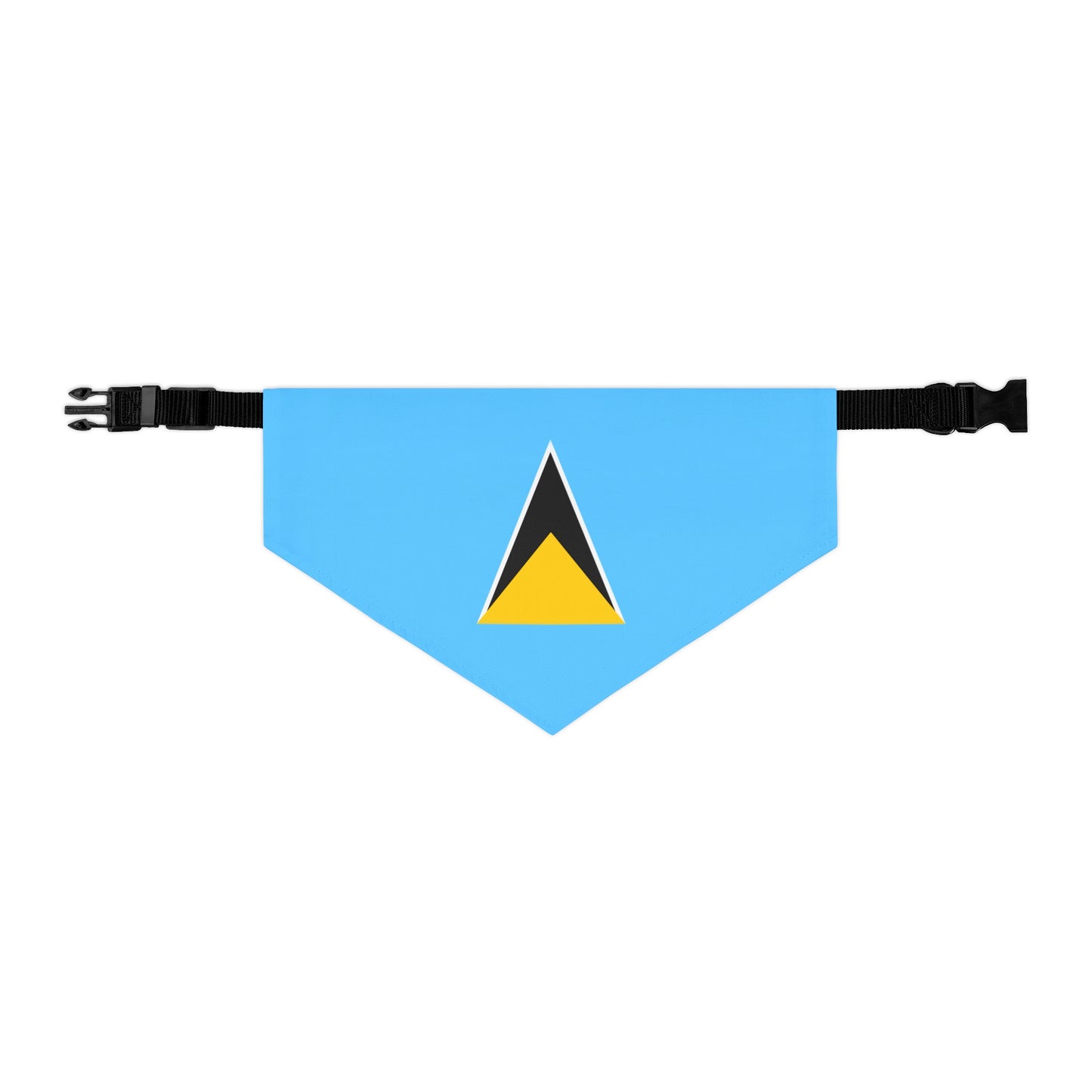 St. Lucian Pet Bandana Collar | St. Lucia Flag Dog Cat Animal