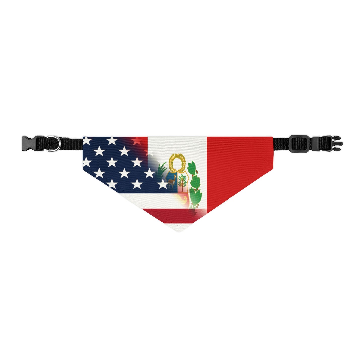 Peru America Flag Pet Bandana Collar | USA Peruvian Dog Cat Animal