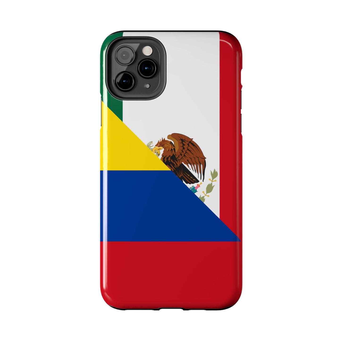 Mexican Colombian Flag Half Mexico Colombia Tough Phone Cases