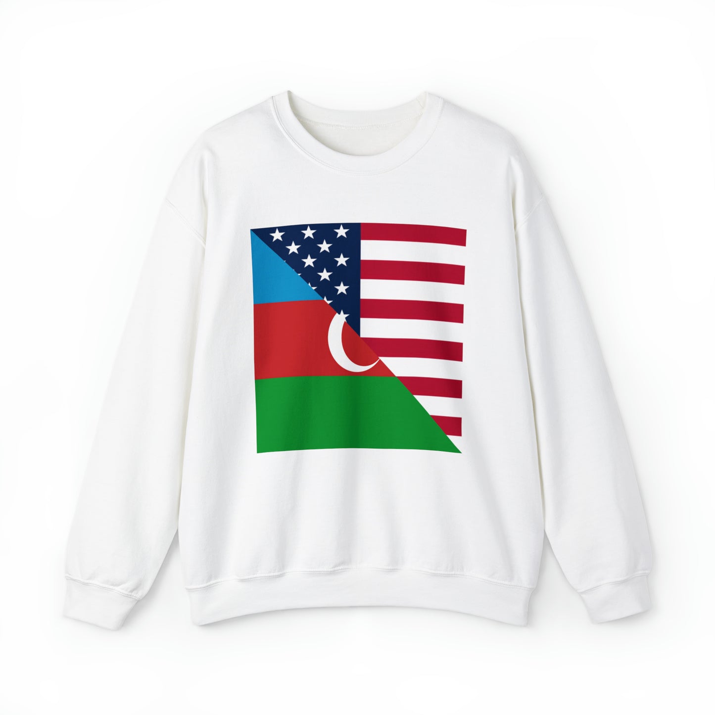 Azerbaijan American Flag USA Unisex Sweatshirt