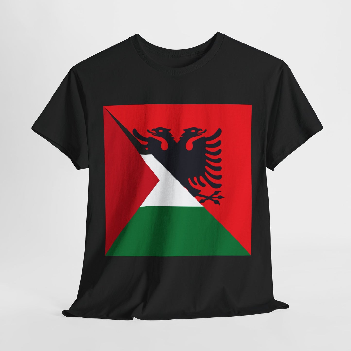 Albanian Palestinian Flag Half Albania Palestine T-Shirt | Unisex Tee Shirt