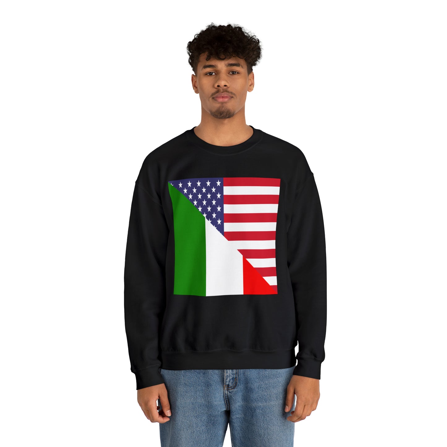 Italian American Flag Italy Italiano USA Unisex Sweatshirt