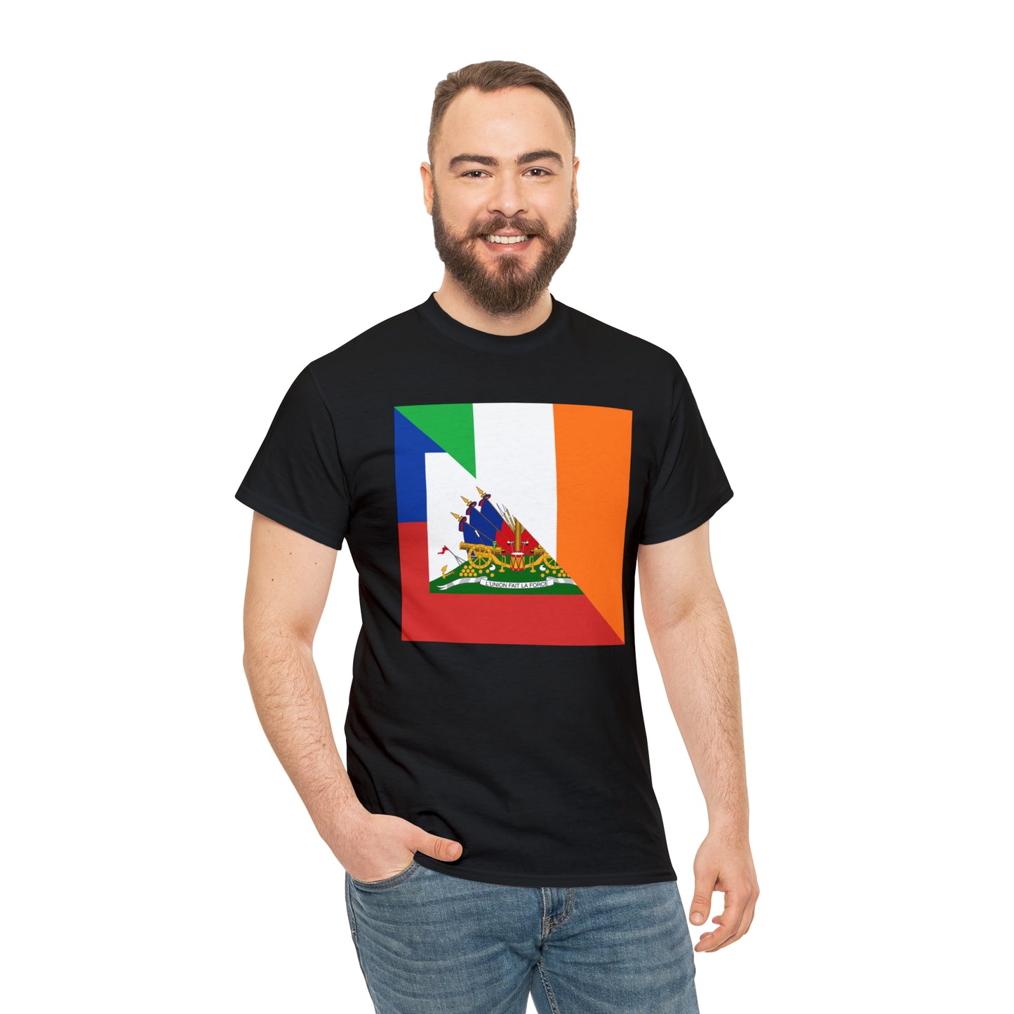 Haitian Irish Flag Half Haiti Ireland T-Shirt | Unisex Tee Shirt