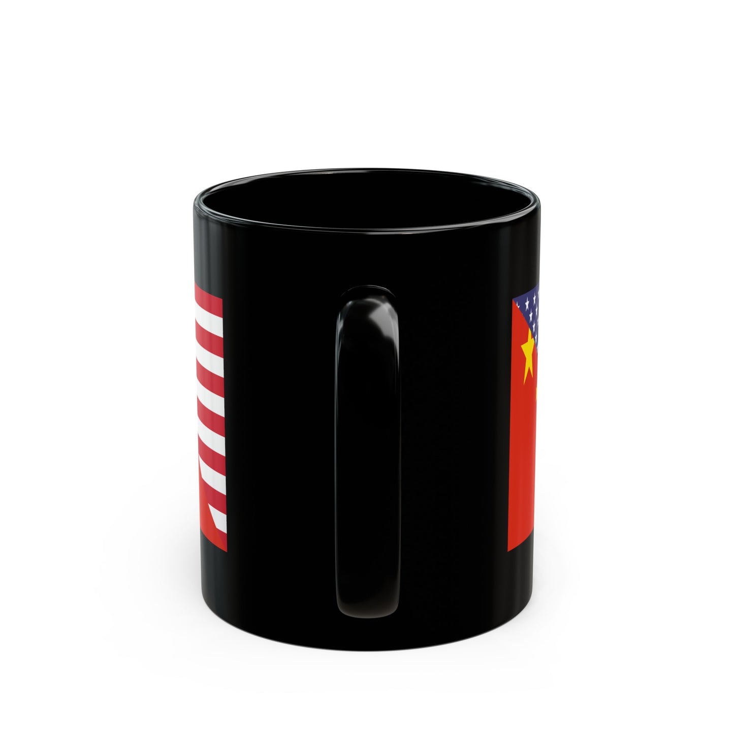 Chinese American Flag China USA Black Mug (11oz, 15oz)