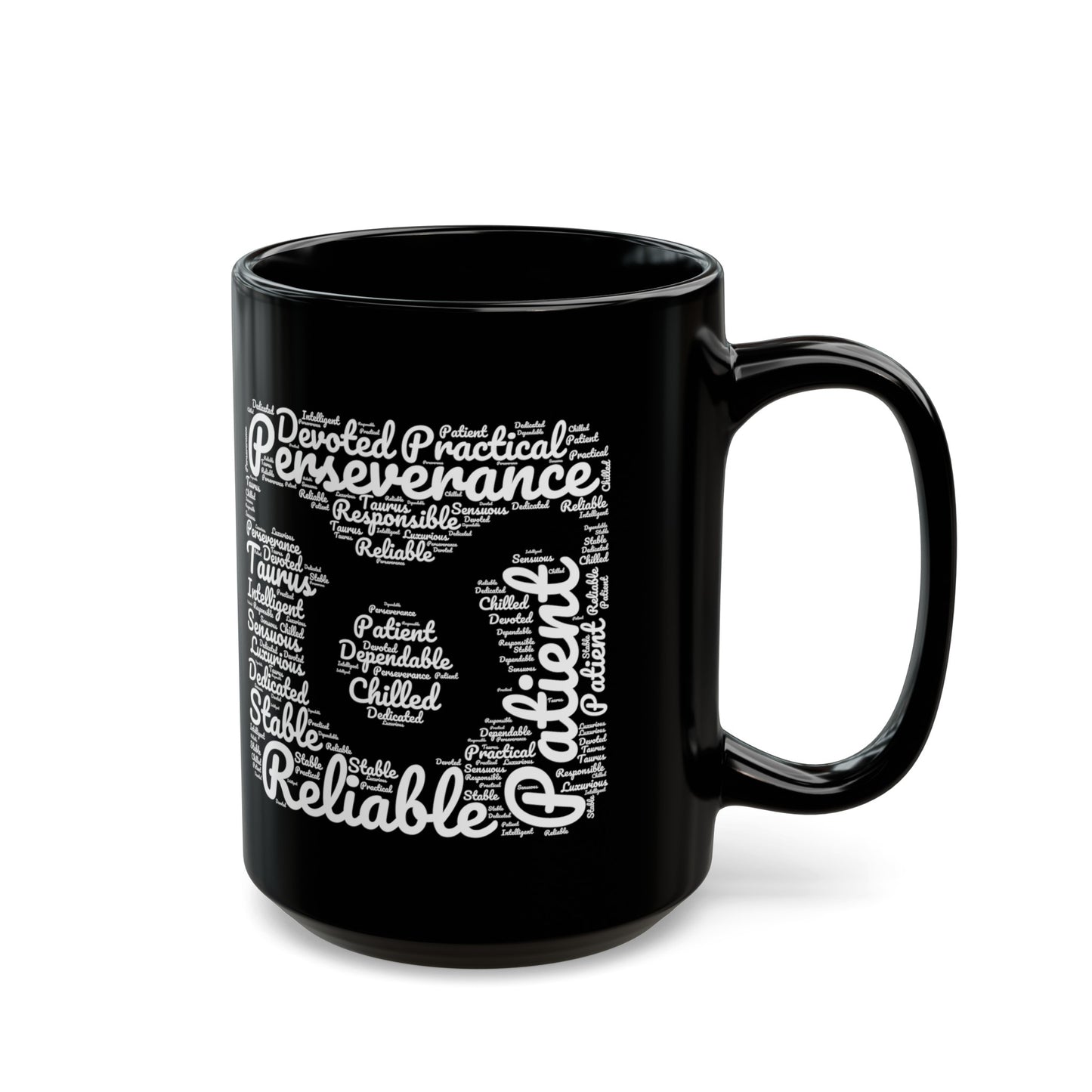 Taurus Zodiac Sign White Black Mug (11oz, 15oz)